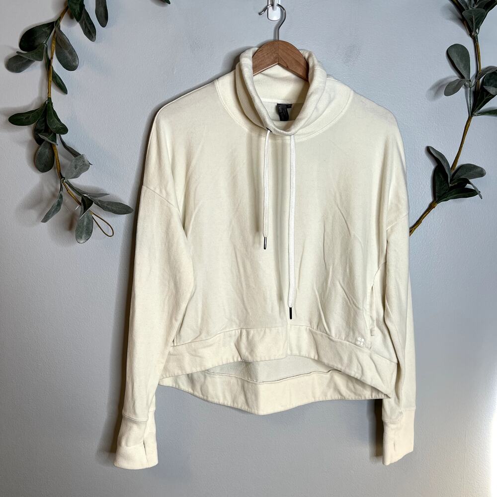 Sweaty Betty Fleece Cream Pullover